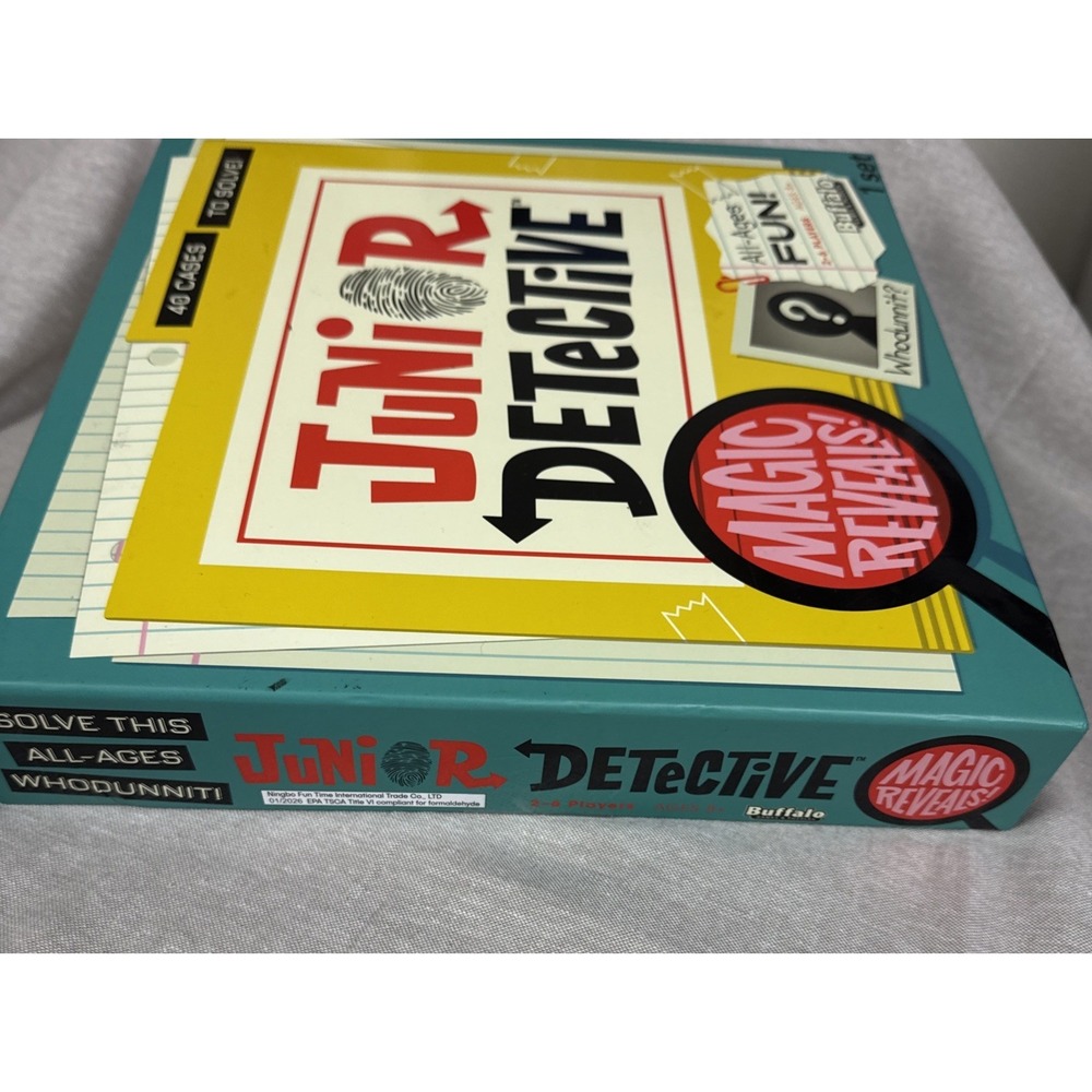 Junior Detective Board Game Buffalo Games  New Sealed Family Mystery - Picture 5 of 5